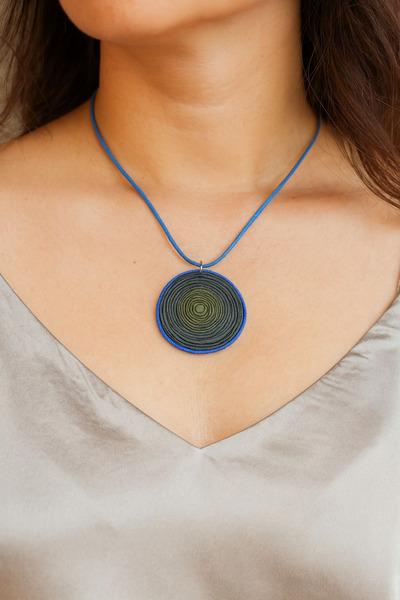 Miki & Miki Teal Bona Necklace - Clay Necklace