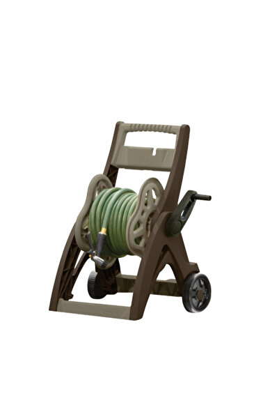 Suncast عربة متنقلة لبكرة خرطوم الحديقة شديدة التحمل بطول 45.72 مترًا