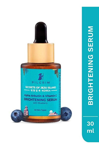 Pilgrim Korean Brightening Face Serum - 2% Alpha Arbutin & 3% Vitamin C, 30 ml, Vegan & Cruelty-Free