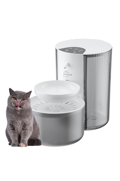 Felliner Smart Cat Water Dispenser 3L Rechargeable 180-Day Battery Silent White