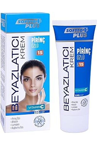 SanalAMCA Store Softto Plus Pirinç Özlü Beyazlatici Krem 100 Ml