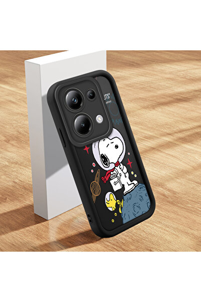 ucuc حافظة كرتونية من السيليكون الأسود المتوافقة مع هاتف Xiaomi Poco M6 Pro 4...