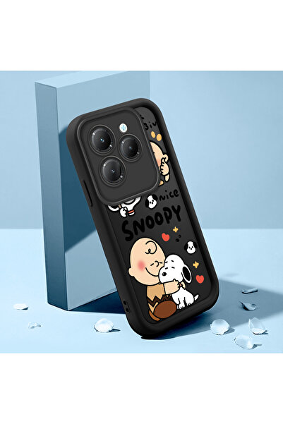 ucuc حافظة كرتونية من السيليكون الأسود المتوافقة مع هاتف Infinix Hot 40/40 Pr...