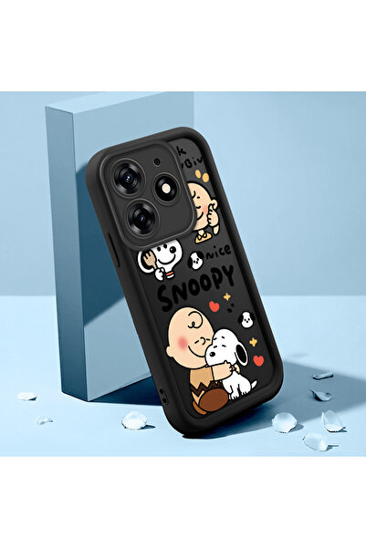 ucuc حافظة كرتونية من السيليكون الأسود المتوافقة مع هاتف Tecno Spark 10 Pro ل...