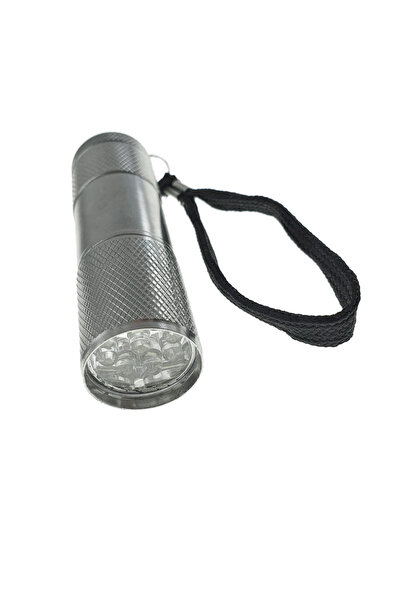 ESPERANZA Lanterna cu 9 led-uri, ALTAIR , corp aluminiu, lungime 90mm, 3xAAA , argintie