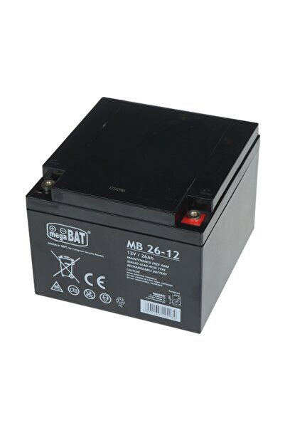 MW Power Σταθερή μπαταρία (μπαταρία) MB 12V 26 Ah VRLA MB