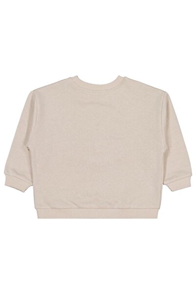 Civil Boys Pocket Dog Embroidered 2-5 Years Old Sweatshirt - Beige 4-5 Years Old