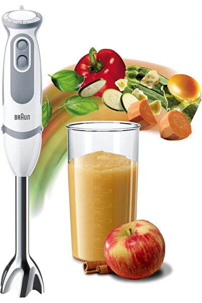 Braun Multi Quick 5V 1000W, 21 Speeds Splash Control, Ergonomic Shape, MQ 5200 Hand Blender
