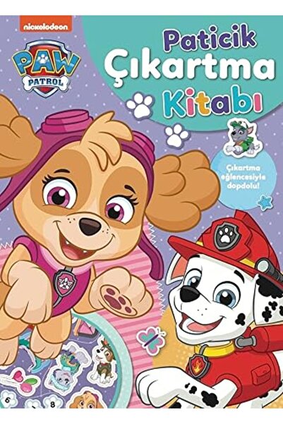 TÜRKİYE İŞ BANKASI KÜLTÜR YAYINLARI Paw Patrol Paticik Çıkartma Kitabı + Çağl...