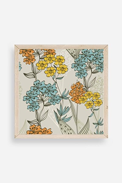 CT STONES Flower Wooden Framed Painting