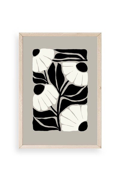 CT STONES Flower Wooden Framed Painting