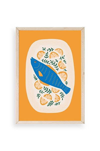 CT STONES Fish Wooden Framed Painting