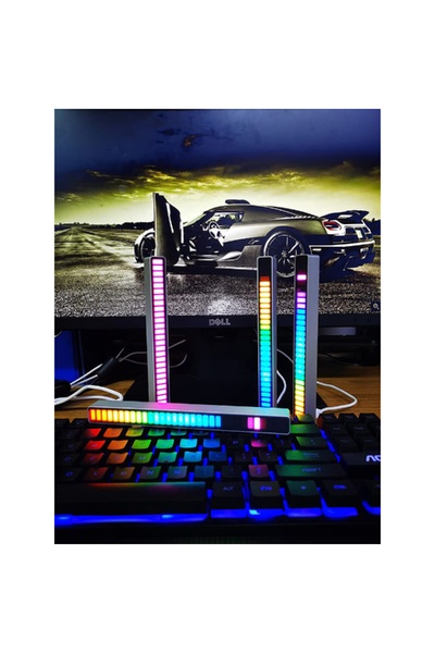 CT STONES Bară LED egalizatoare portabilă, sensibilă la sunet, RGB