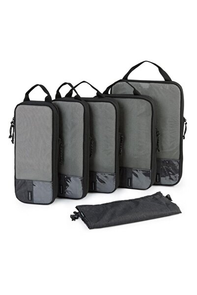 BAGSMART مكعبات تعبئة ضغط 6 في 1 (أسود)