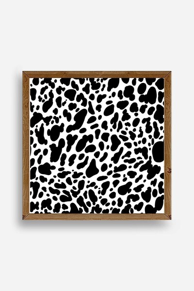 Twin Store لوحة مؤطرة بنمط خشبي