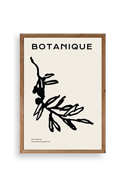 Twin Store لوحة بإطار خشبي على شكل ورقة شجر