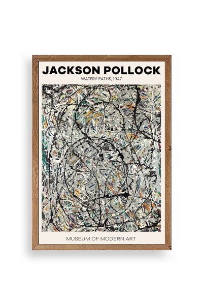 CT STONES Jackson Polloc Wooden Framed Painting