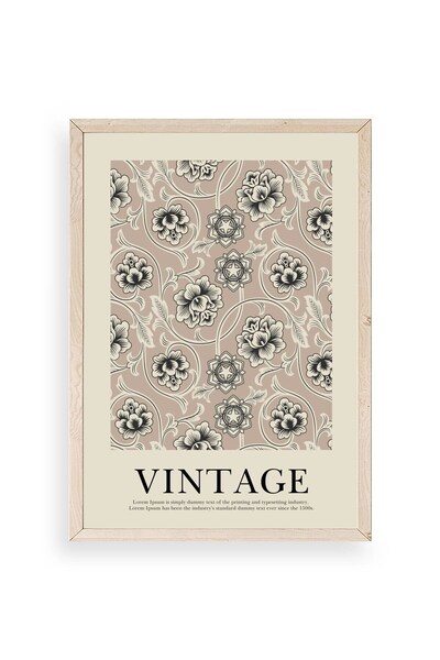 CT STONES Vintage Wooden Framed Table