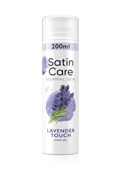 Venüs Gillette Satin Care Women's Shaving Gel Normal Skin Lavender Touch Pure and Delicate 200ml