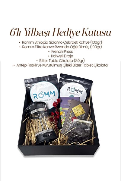 Myra Çikolata Evim 6 lı Çekirdek Öğütülmüş Kahve French Press Draje Tablet Çi...