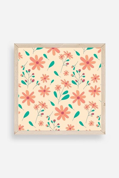 CT STONES Flower Wooden Framed Painting