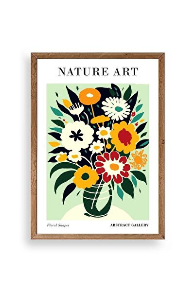 CT STONES Flower Wooden Framed Painting