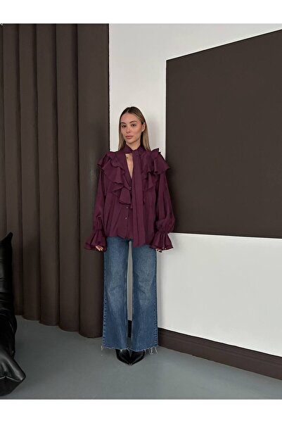 Haklife FIRFIRLI VOLANLI GÖMLEK