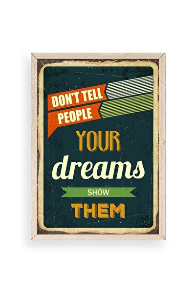 CT STONES Motto Wooden Framed Painting