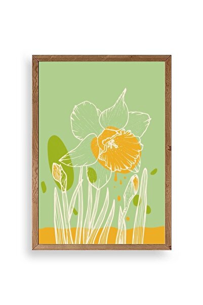 CT STONES Flower Wooden Framed Painting