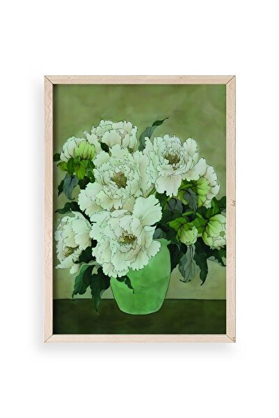 CT STONES Flowers Wooden Framed Painting