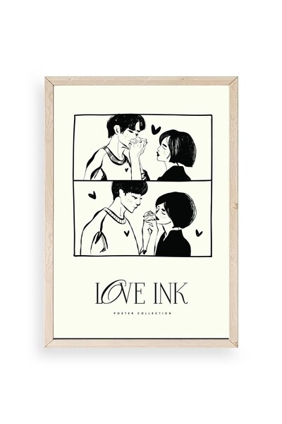 CT STONES Love Wooden Framed Painting