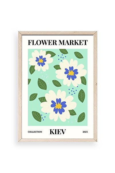 CT STONES Flower Wooden Framed Painting