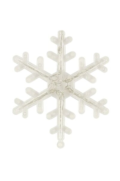 Glow Goods Christmas Window Light Decoration, Snowflake Design with 10 Warm White LEDs, IP20, 16 cm x 17 cm