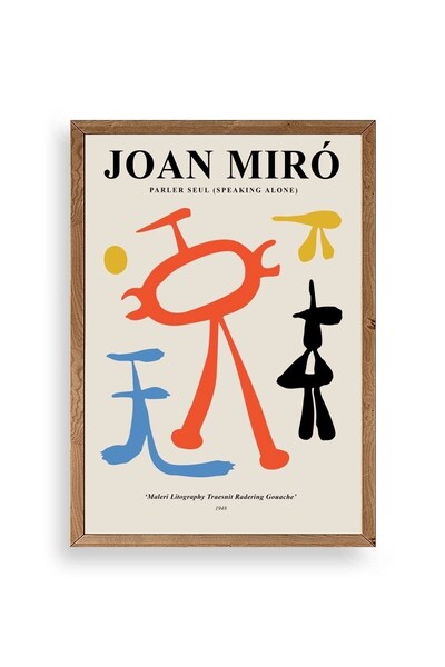 CT STONES Joan Miro Wooden Framed Painting