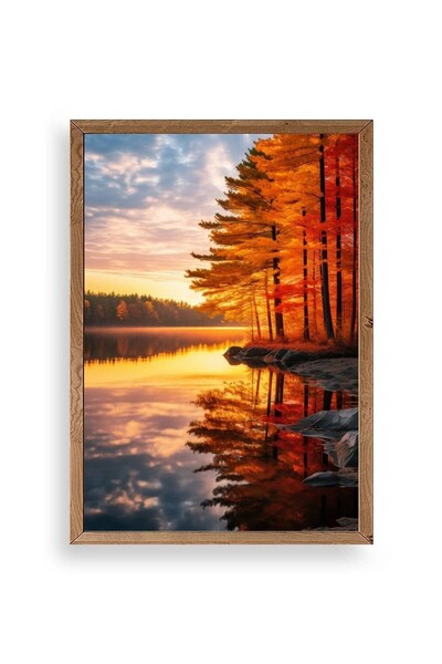 CT STONES Landscape Wooden Framed Painting