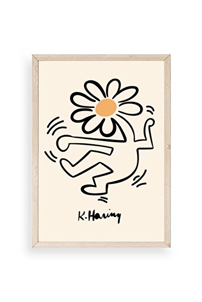 CT STONES Keith Haring Wooden Framed Painting