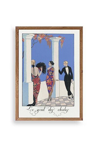 CT STONES George Barbier Wooden Framed Painting