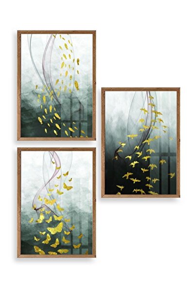 Twin Store Abstract Animals Wooden Framed Painting