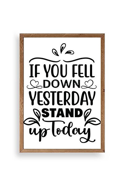 CT STONES Motto Wooden Framed Painting