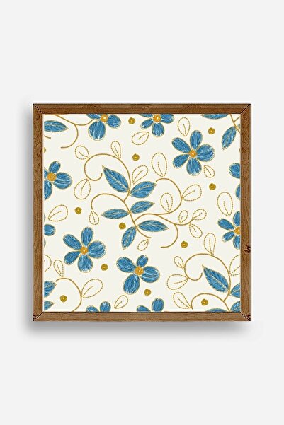 CT STONES Flower Wooden Framed Painting