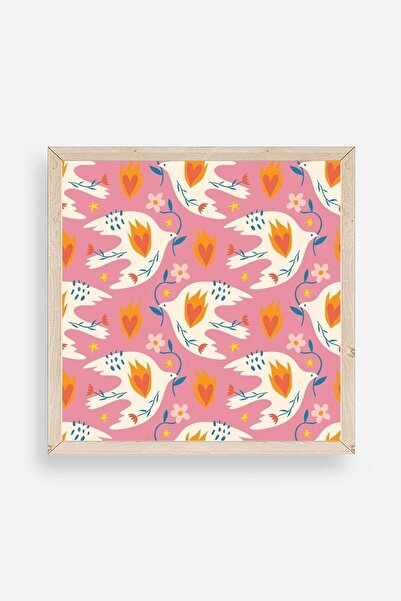 CT STONES Bird Wooden Framed Painting