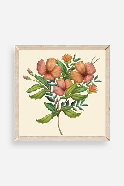 CT STONES Flower Wooden Framed Painting