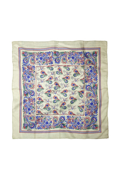 Sultan İpek وشاح قطني منقوش 75×75 سم