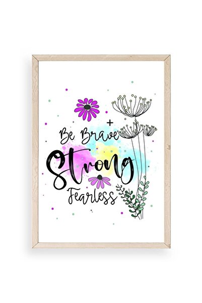 CT STONES Motto Wooden Framed Painting