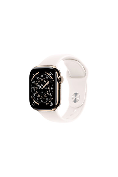 Apple MFD64TU/A Watch Series 11 GPS + Cellular 46mm Gold Titanium Case with Light Blush Sport Band