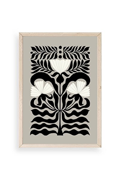 CT STONES Flower Wooden Framed Painting