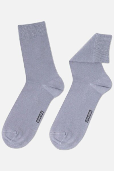 Conte Elegant Men's cotton socks, DiWaRi 3D Socks 000 - Grey, 27 (42-43)