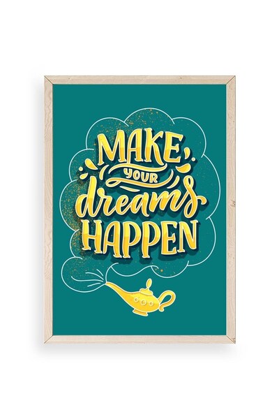 CT STONES Motto Wooden Framed Painting