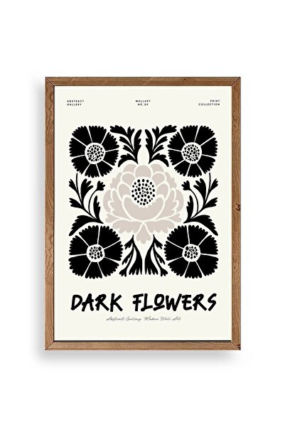 CT STONES Flower Wooden Framed Painting