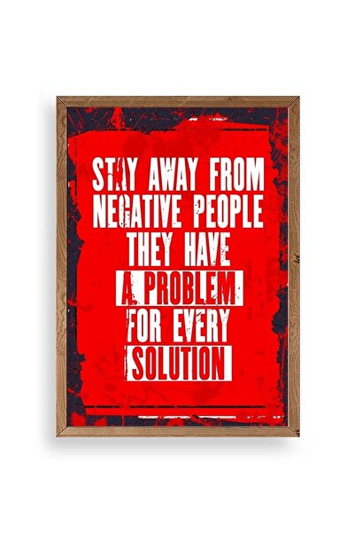 CT STONES Motto Wooden Framed Painting